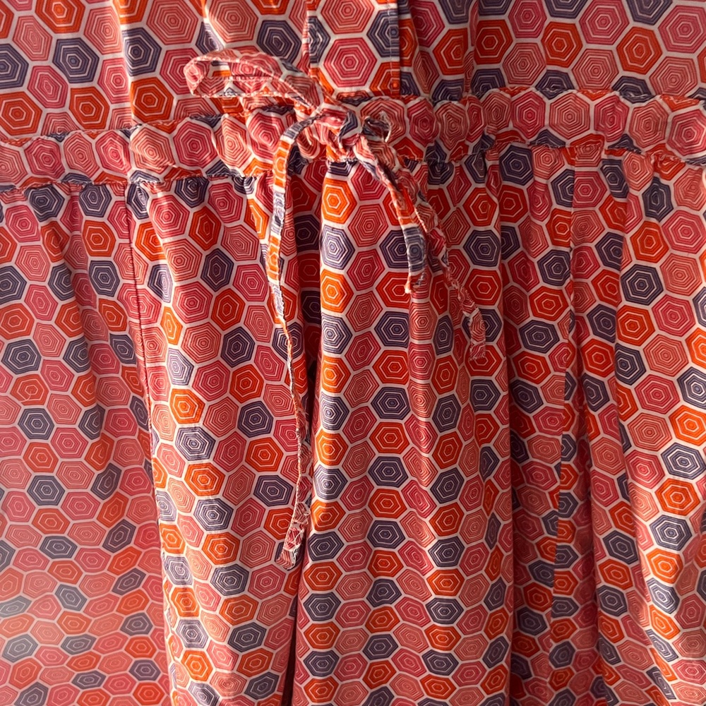 GAP Vintage Drawstring Waist Geo Print Dress/Tunic Size M - Picture 6 of 10